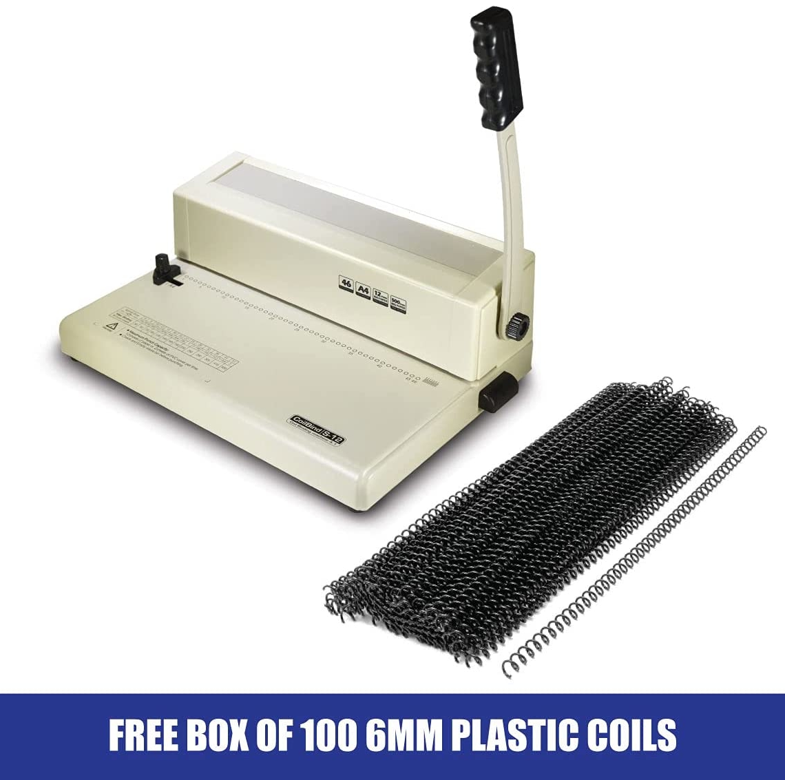 Pack of 2 Binding Machines Coil Binding Machine and Comb Cerlox Binding Machine Hydery Supplies